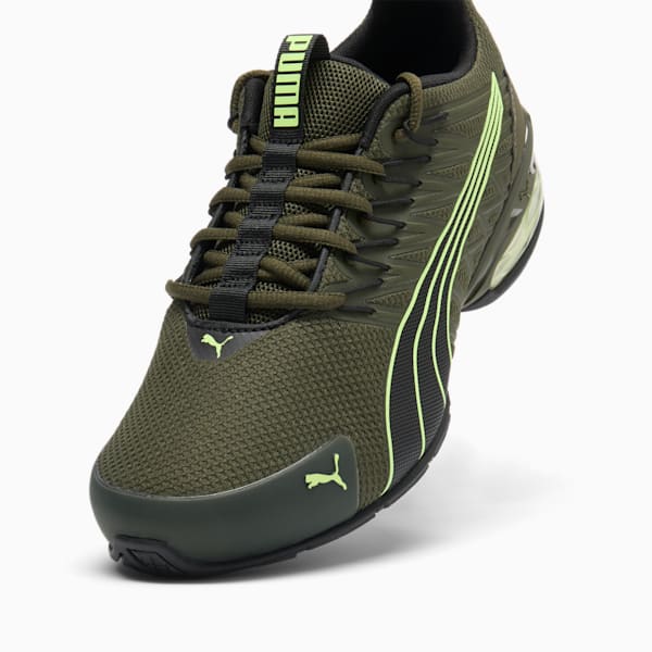 Zapatos para correr para hombre Enzo Wide, Dark Olive-Fizzy Apple, extralarge